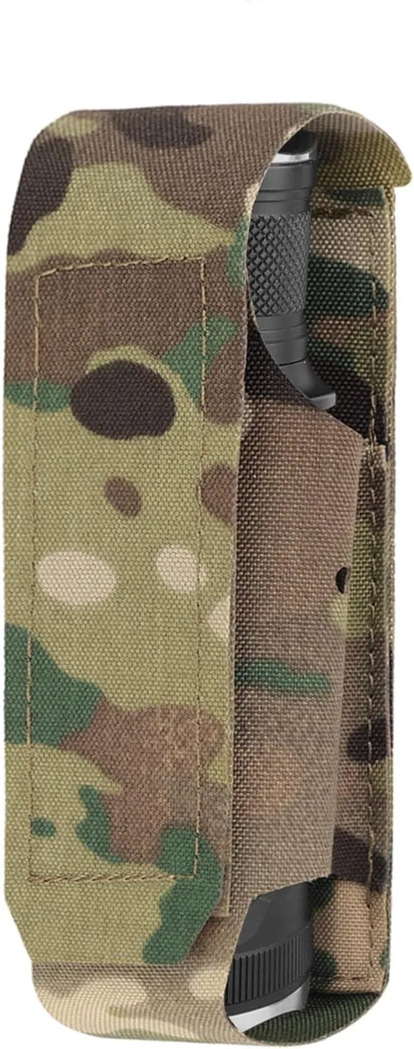 Molle Flashlight Holster TKO Tactical Pouch Nylon Small Tool Kit Multifunctional Storage Pouches as External Expansion Adapter Bag for Duty Belt Vest Backpack