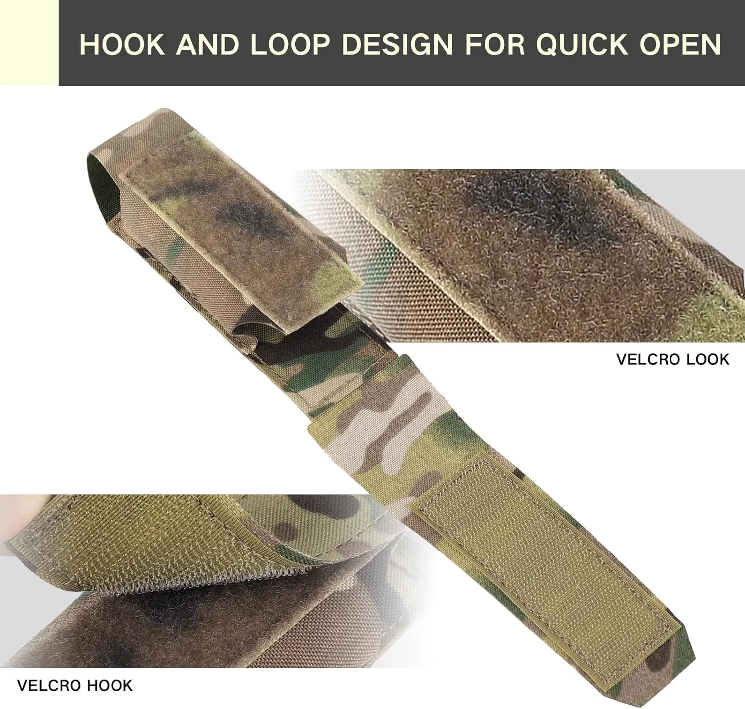 Molle Flashlight Holster TKO Tactical Pouch Nylon Small Tool Kit Multifunctional Storage Pouches as External Expansion Adapter Bag for Duty Belt Vest Backpack