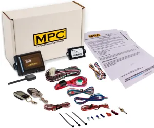 MPC 2-Way LCD Remote Starter Compatible with 1998-2002 GMC Savana 2500 |Gas| |Key-to-Start| (1) 5-Button 2-Way Backlit LCD Remote and (1) 5-Button 1-Way Remote