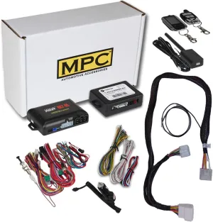 MPC 5-Button 2-Way Remote Starter Compatible with 2009-2010 Toyota Matrix |DOT-Key 1| |Gas| Plugin T-Harness - (2) 5-Button 2-Way Long Range Remotes - Up to 3,000 ft - Firmware Preloaded
