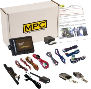 MPC Complete 2-Way LCD Keyless Entry Remote Start Kit Compatible with Ford F-250 2002-2004 - Includes (1) 5-Button 2-Way LCD Remote