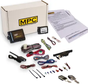 MPC Complete 2 Way LCD Remote Start with Keyless Entry Kit Compatible with Lincoln Navigator 2002 - Gas