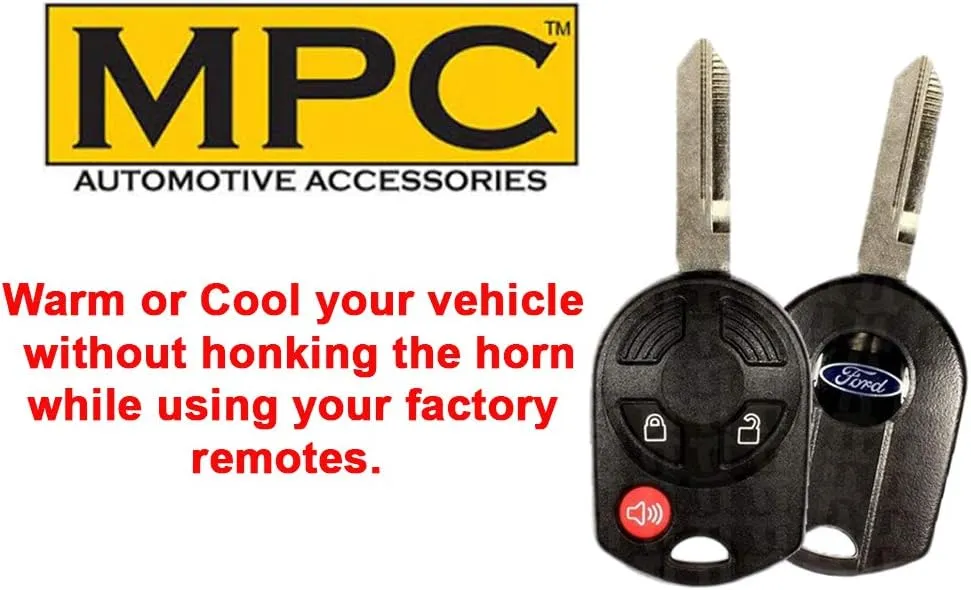 MPC Factory Remote Activated Remote Start Kit Compatible with 2008-2012 Ford Escape - Key-to-Start - Plug & Play - Uses Factory Key