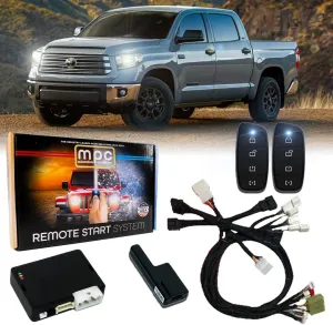 MPC Remote Starter Compatible with 2022-2025 Toyota Tundra Plugin T-Harness - (2) Extended Range 4-Button 2-Way Remotes - Up to 3,000 ft - Firmware Preloaded - USA Tech Support