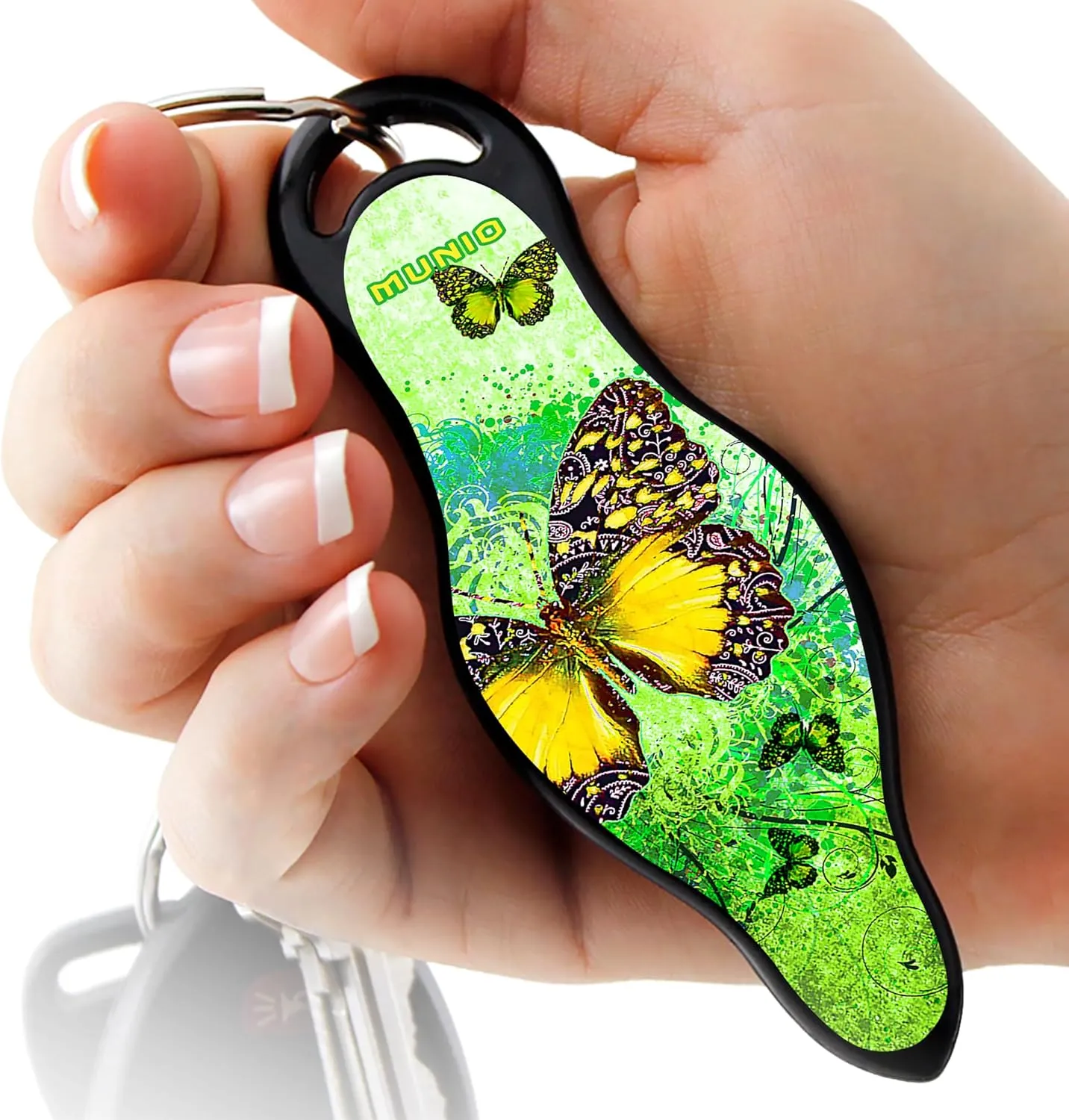 MUNIO Original Self Defense Keychain Kit - Self Protection Personal Safety Essentials, Portable Defense Kubotan