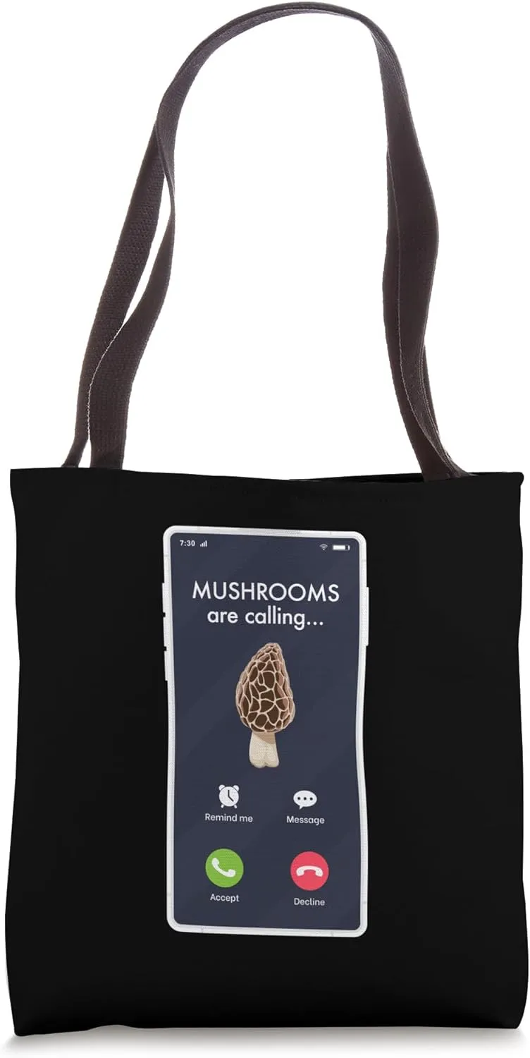 Mushrooms Are Calling Accept Or Decline Trendy Aesthetic Tote Bag