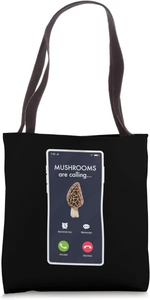 Mushrooms Are Calling Accept Or Decline Trendy Aesthetic Tote Bag