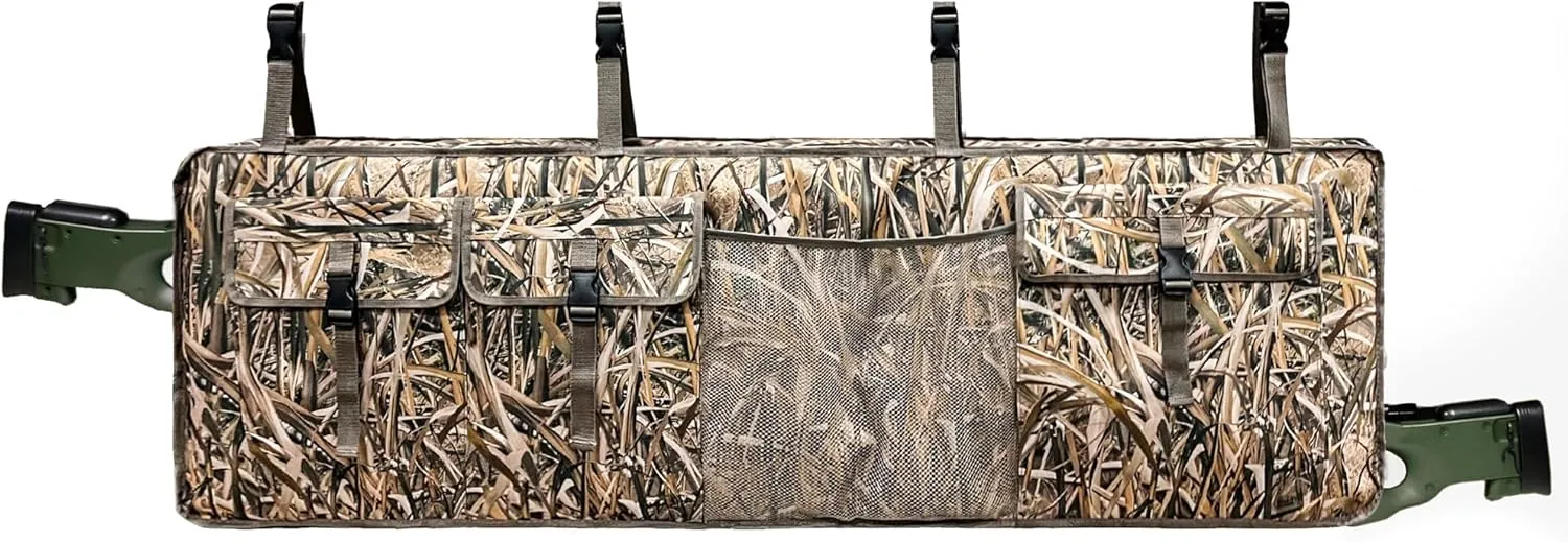 MYDAYS Double Gun Rack for UTV,Improve Style Gun Carrier Rifle Case Rear Storage Bag Roll Cage Cargo Organizer for 2 Guns
