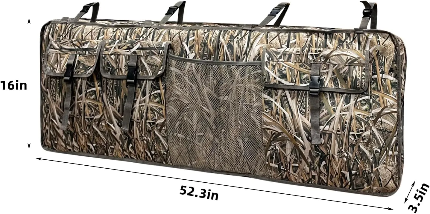 MYDAYS Double Gun Rack for UTV,Improve Style Gun Carrier Rifle Case Rear Storage Bag Roll Cage Cargo Organizer for 2 Guns