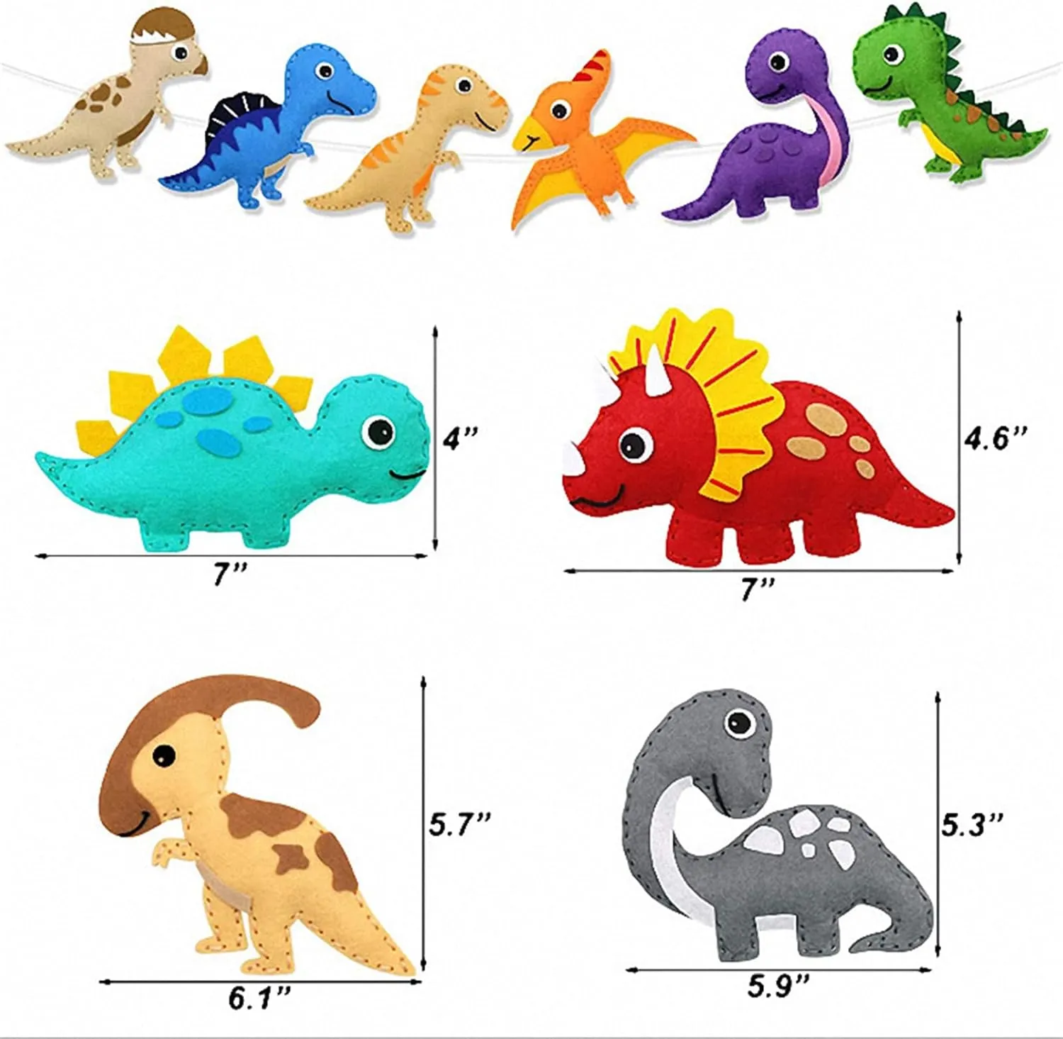 MYHJL Kid Sewing Craft Kit Felt Animals Children Birthday Gifts Educational Toys Stuffed Animals Set DIY Kits for Girls and Boys (D)