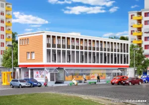 N Scale Building/Structure Kit Business Center/Office Building