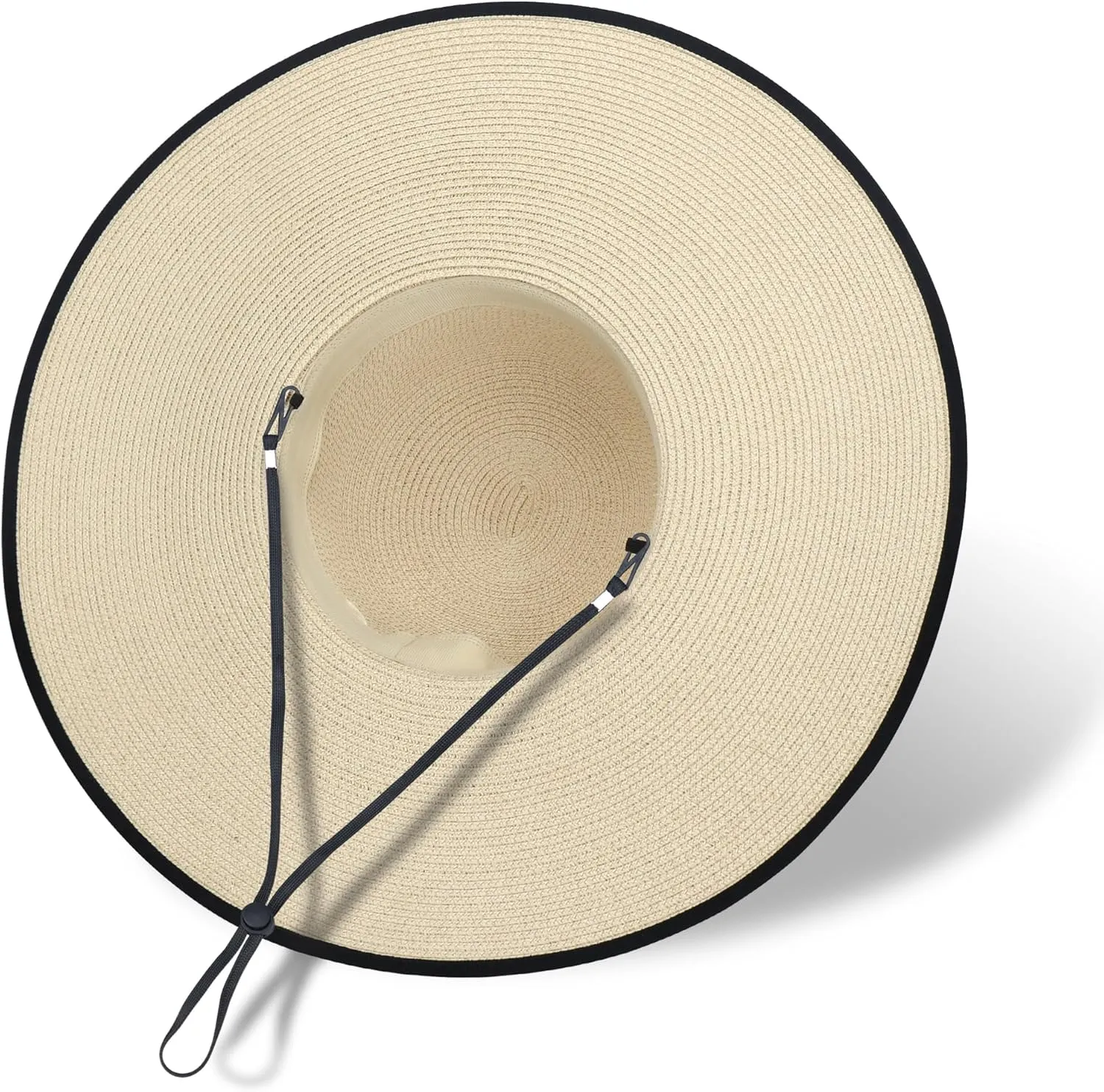 Naivlizer Women Wide Brim Sun Hat UPF50 Straw Summer Hat Floppy Beach Hat Roll-Up