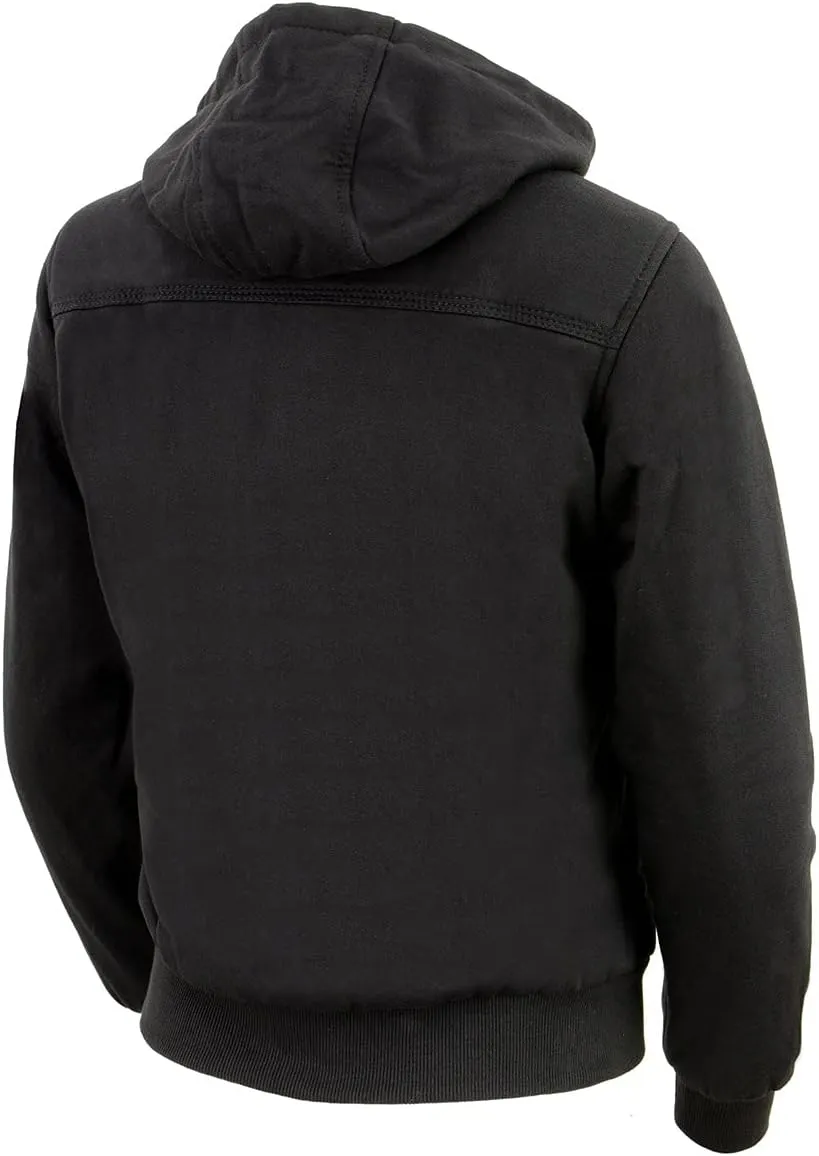 Nexgen Heat MPL2713SET Women Black 'Heated' Front Zipper Fiery Hoodie Jacket for Outdoor Activities w/Battery Pack