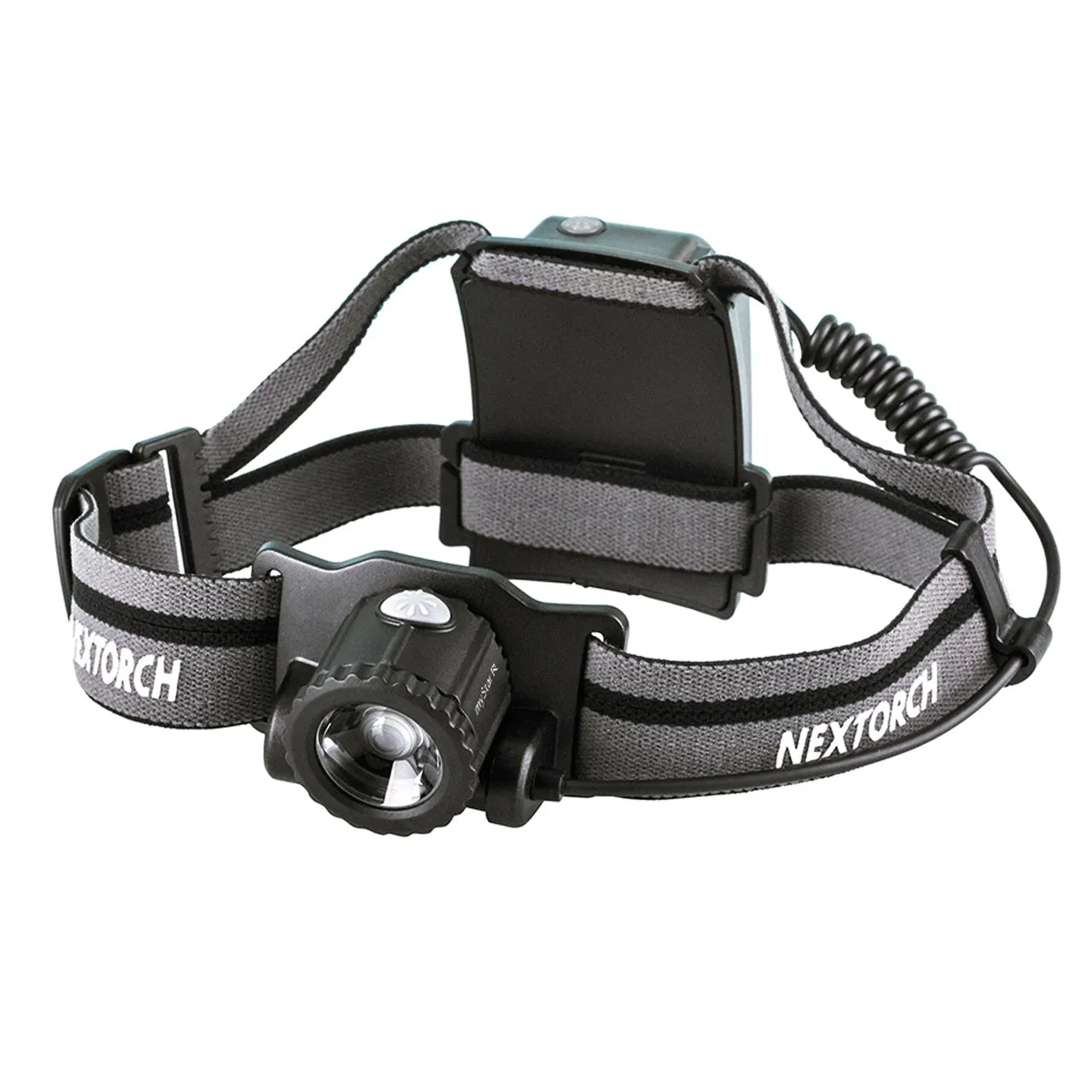 Nextorch H-Series MyStar R Rechargeable Headlight, 360 Focus-Adjustable Beam, 4 Modes, AA Battery Cartridge also Included
