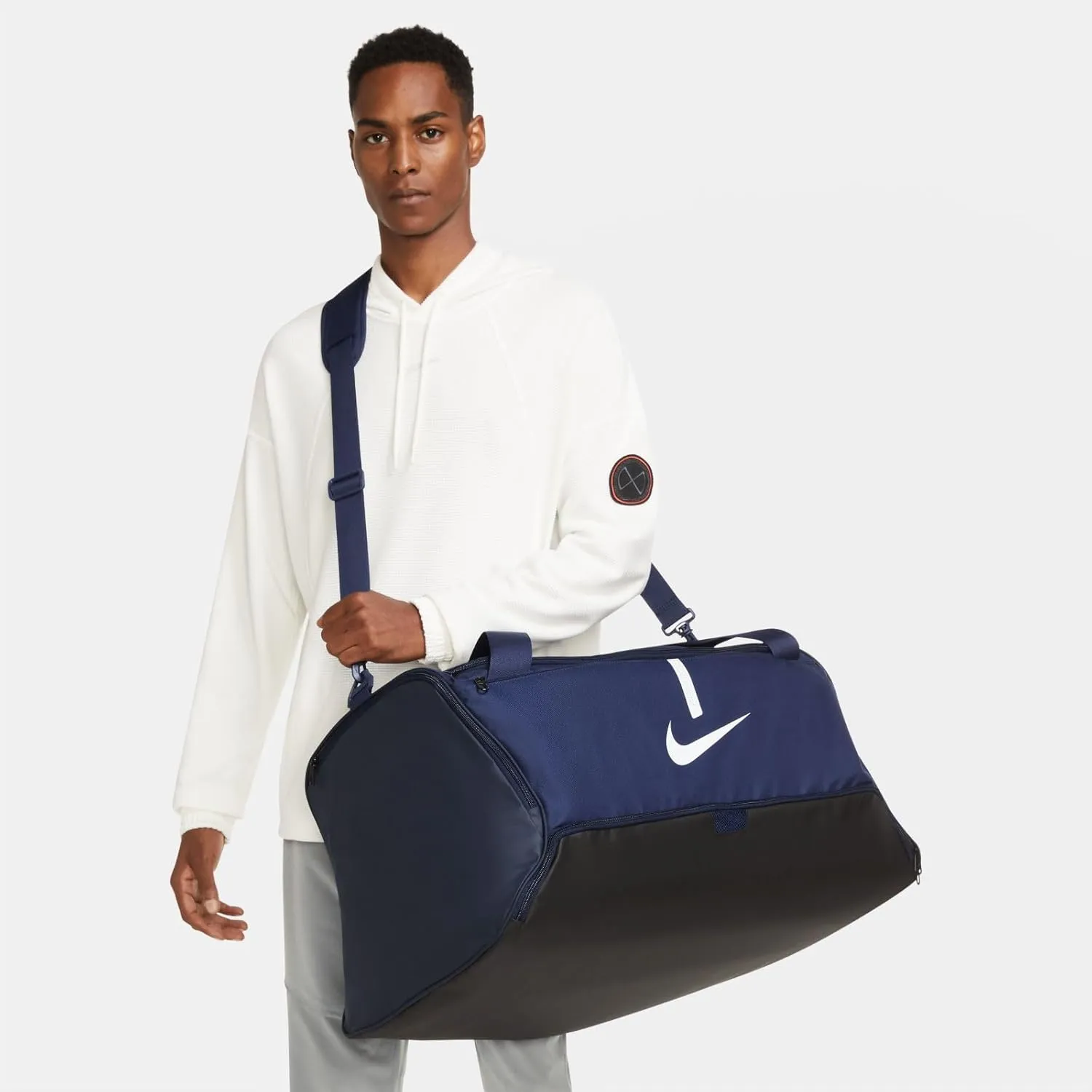 Nike Women's Gym Bag - Black/Black/White - XS