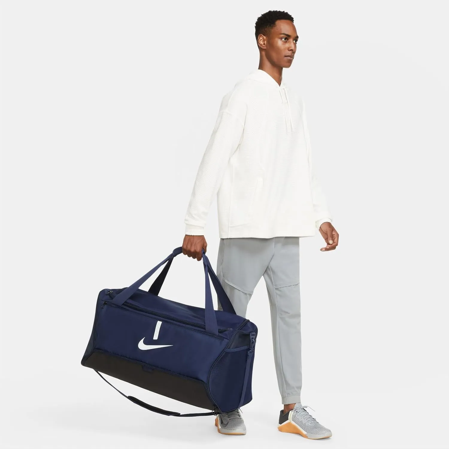 Nike Women's Gym Bag - Black/Black/White - XS
