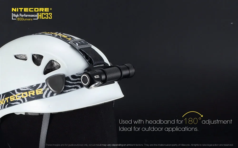 Nitecore HC33 1800 Lumens High Lumen L-Shaped Headlamp
