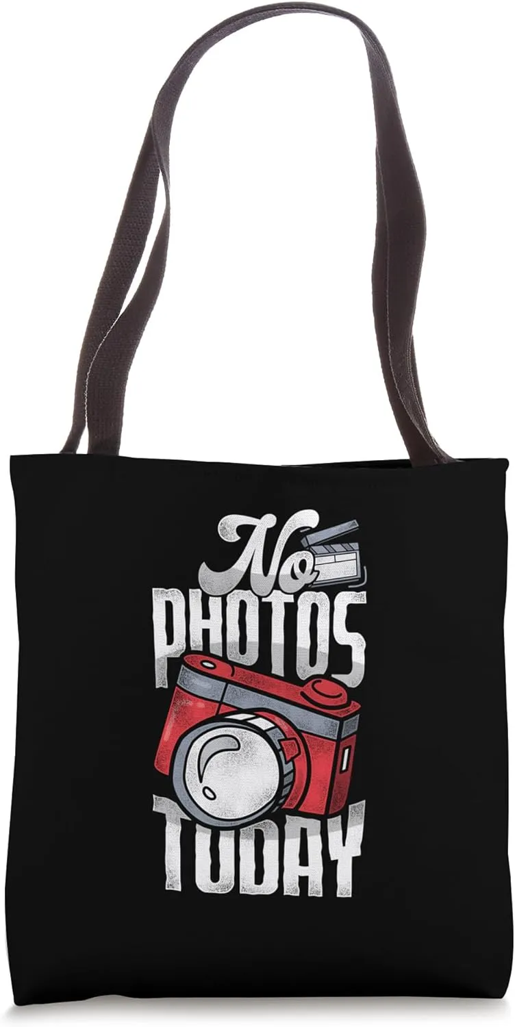 No Photos Today - Content Creator Live Streamer Tote Bag