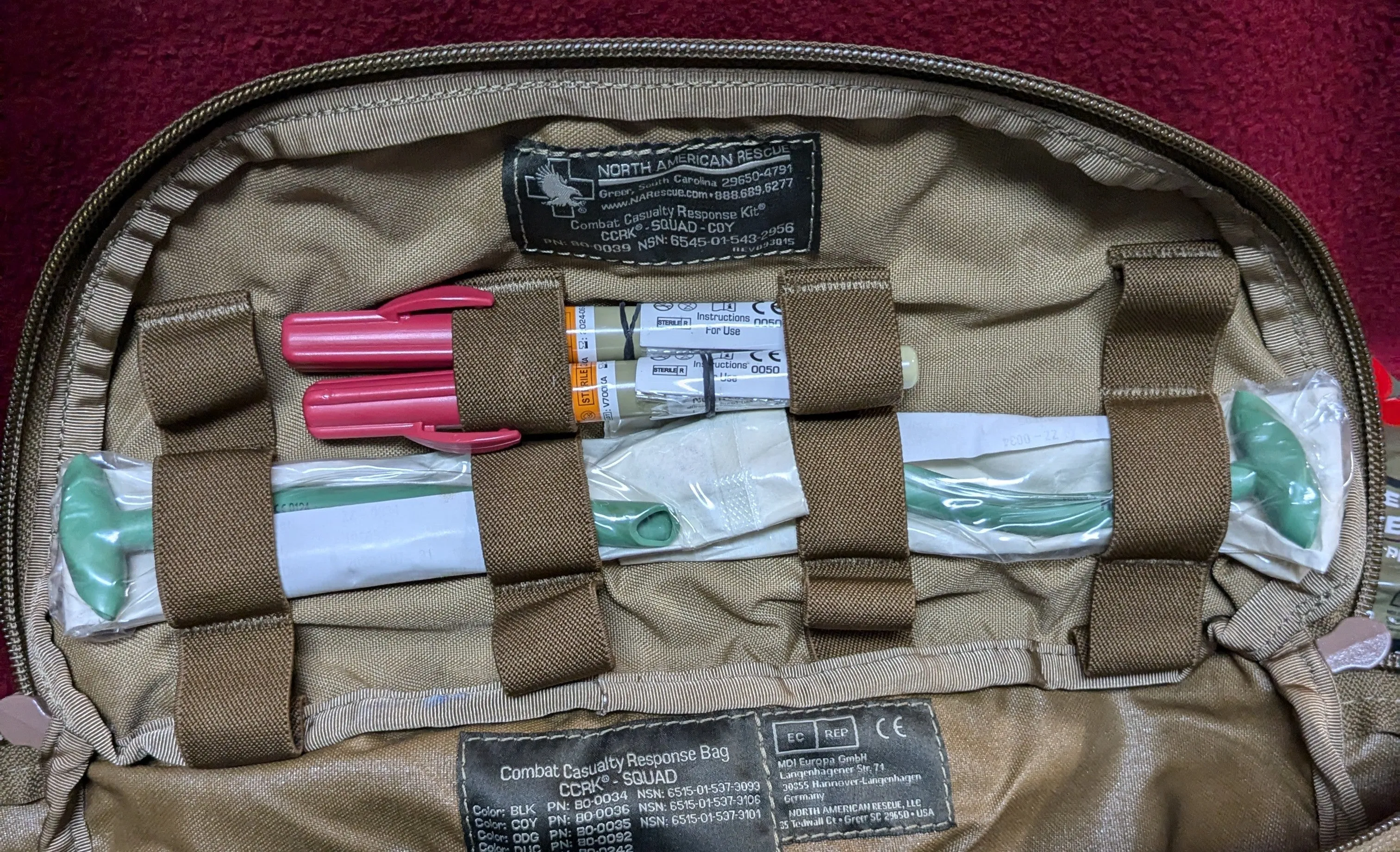 NOS North American Rescue First Aid Squad Kit CCRK  (25APR14)