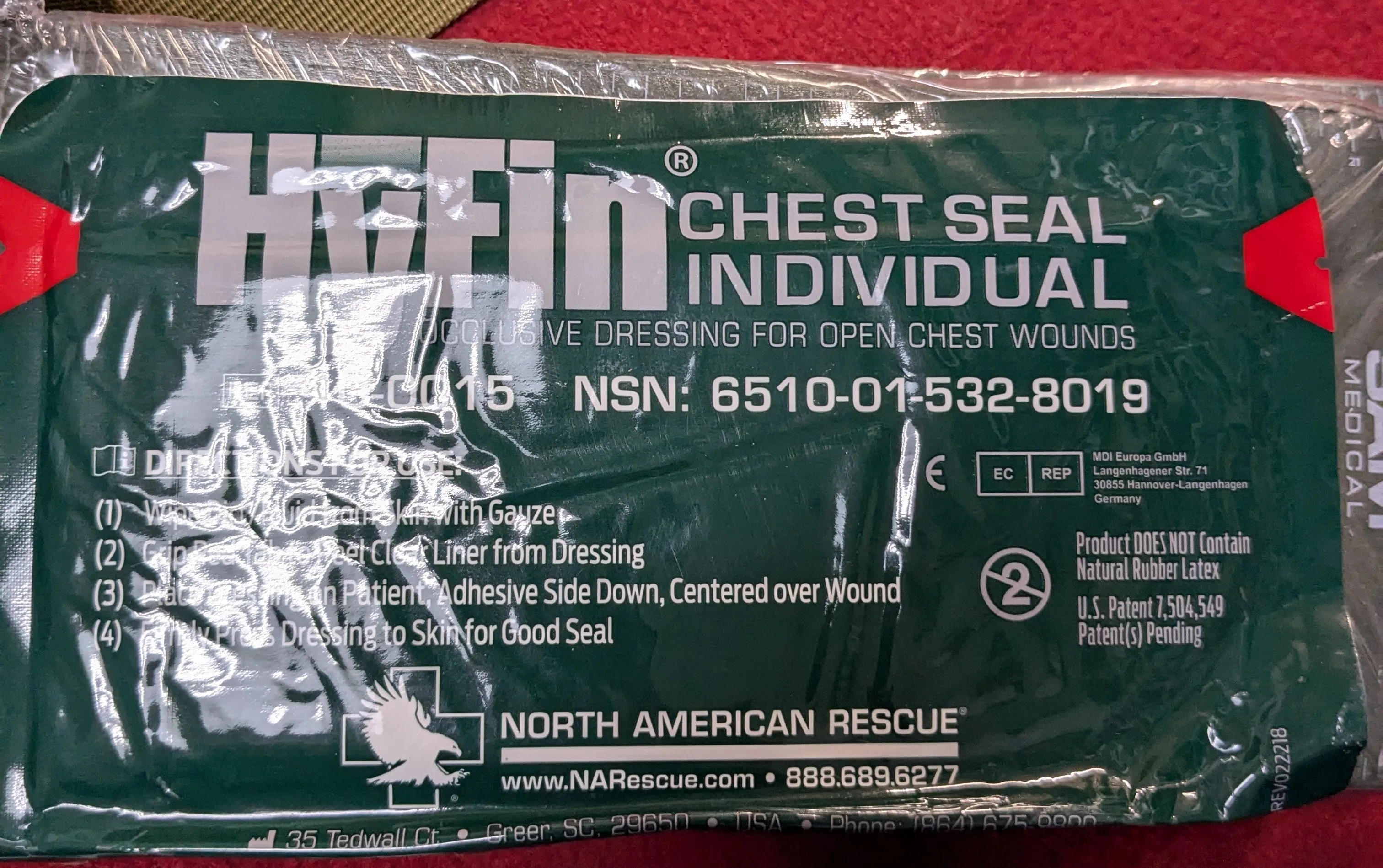 NOS North American Rescue First Aid Squad Kit CCRK  (25APR14)