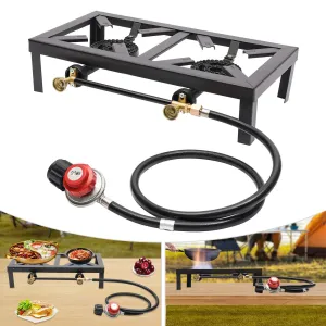 Outdoor Double Burner Propane Stove Cooker