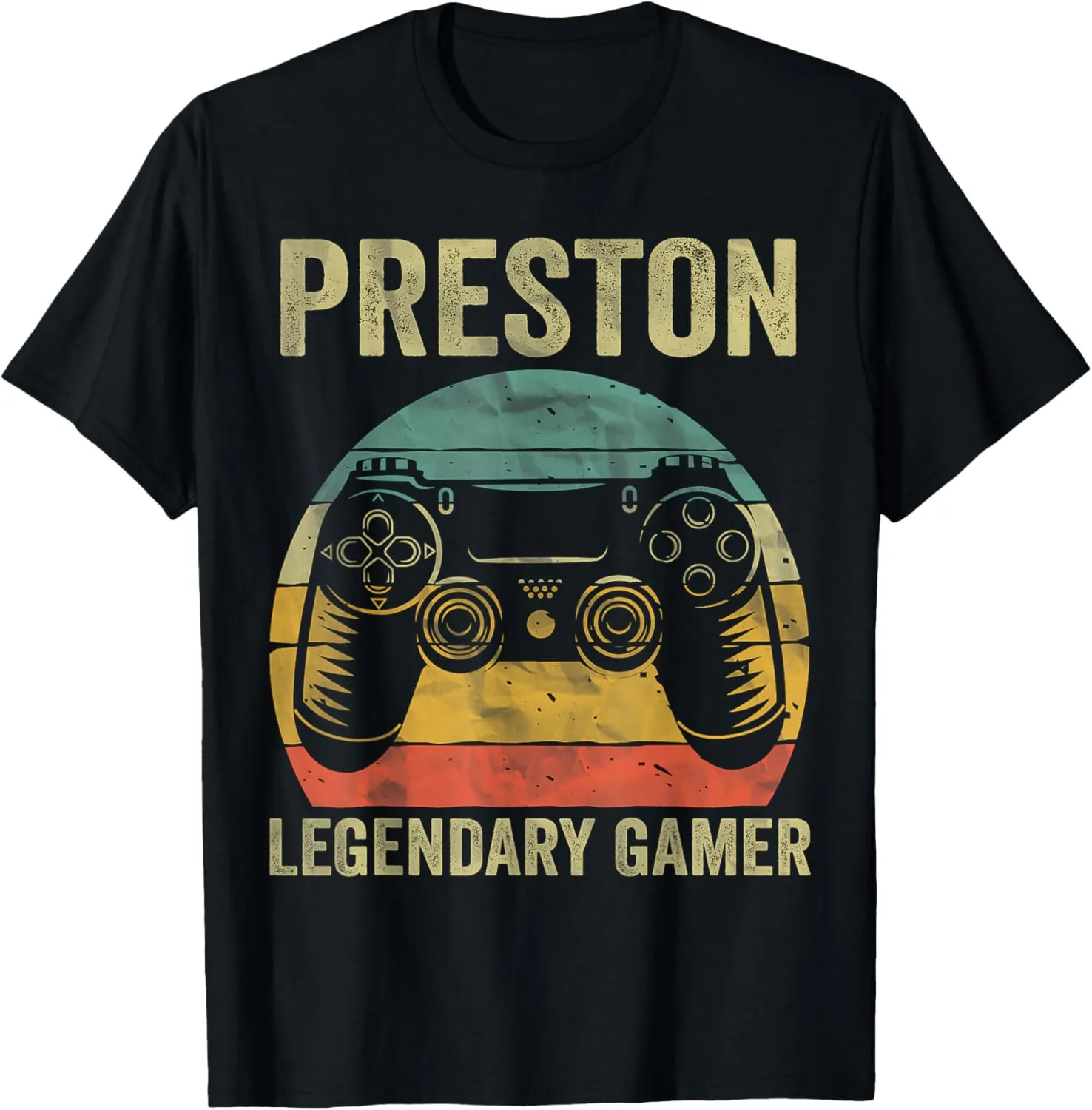Personalized Legendary Gamer Shirt Preston Name Video Gamer T-Shirt