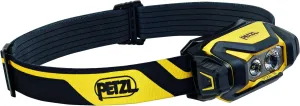 PETZL PIXA R Professional LED Headlamp, 600 Lumens, Rechargeable Headlamp, IP68 Waterproof, 3 Lighting Modes, Black and Yellow