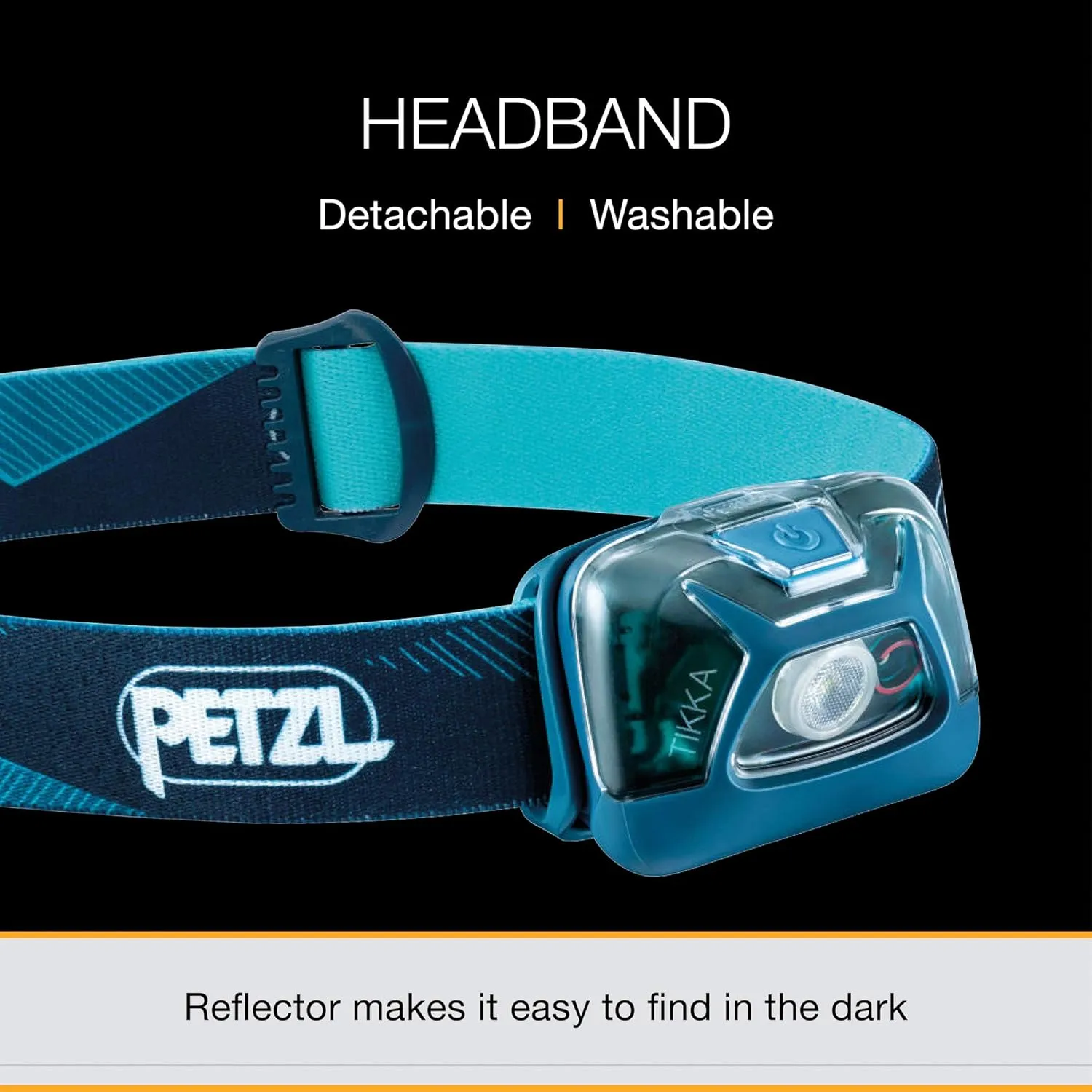 PETZL Tikka Headlamp - Compact, Lightweight 300 Lumen Headlamp for Proximity Lighting for Hiking, Climbing, and Camping - Black