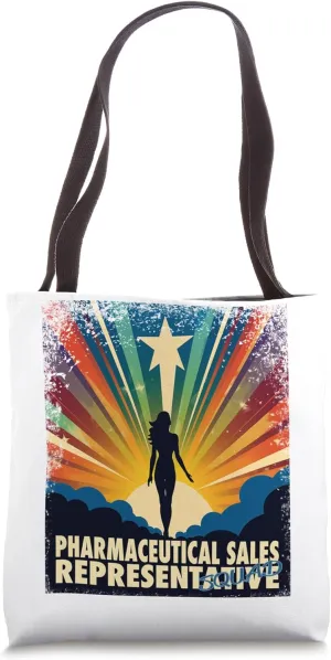 Pharmaceutical Sales Representative Funny Female Hero Women Tote Bag