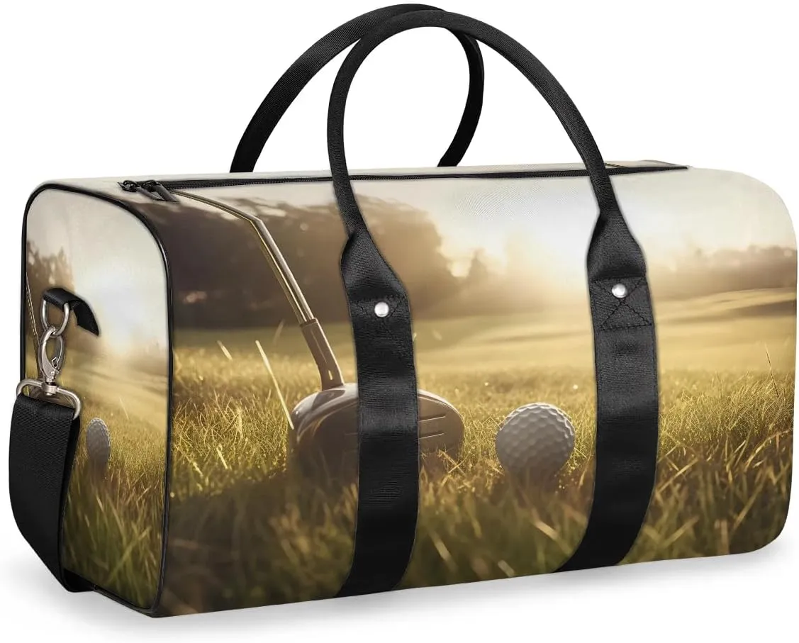 Play Golf Travel Duffel Bag for Women Men Waterproof Foldable Overnight Weekender Bag Large Capacity Sports Gym Bag