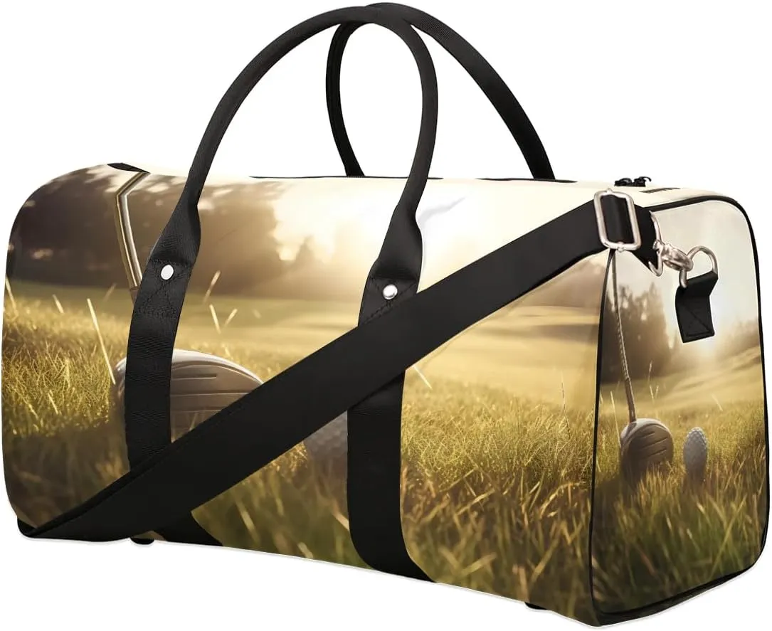 Play Golf Travel Duffel Bag for Women Men Waterproof Foldable Overnight Weekender Bag Large Capacity Sports Gym Bag