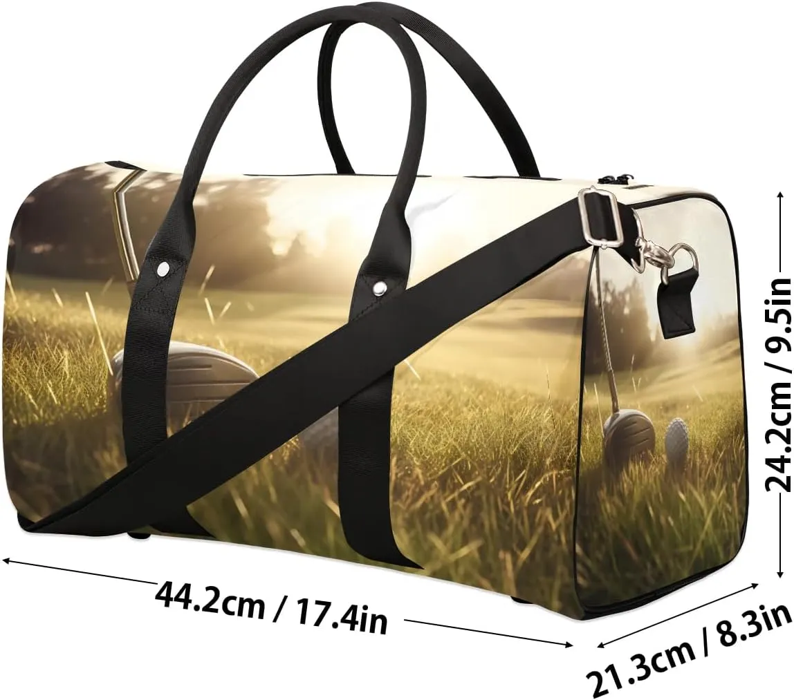 Play Golf Travel Duffel Bag for Women Men Waterproof Foldable Overnight Weekender Bag Large Capacity Sports Gym Bag
