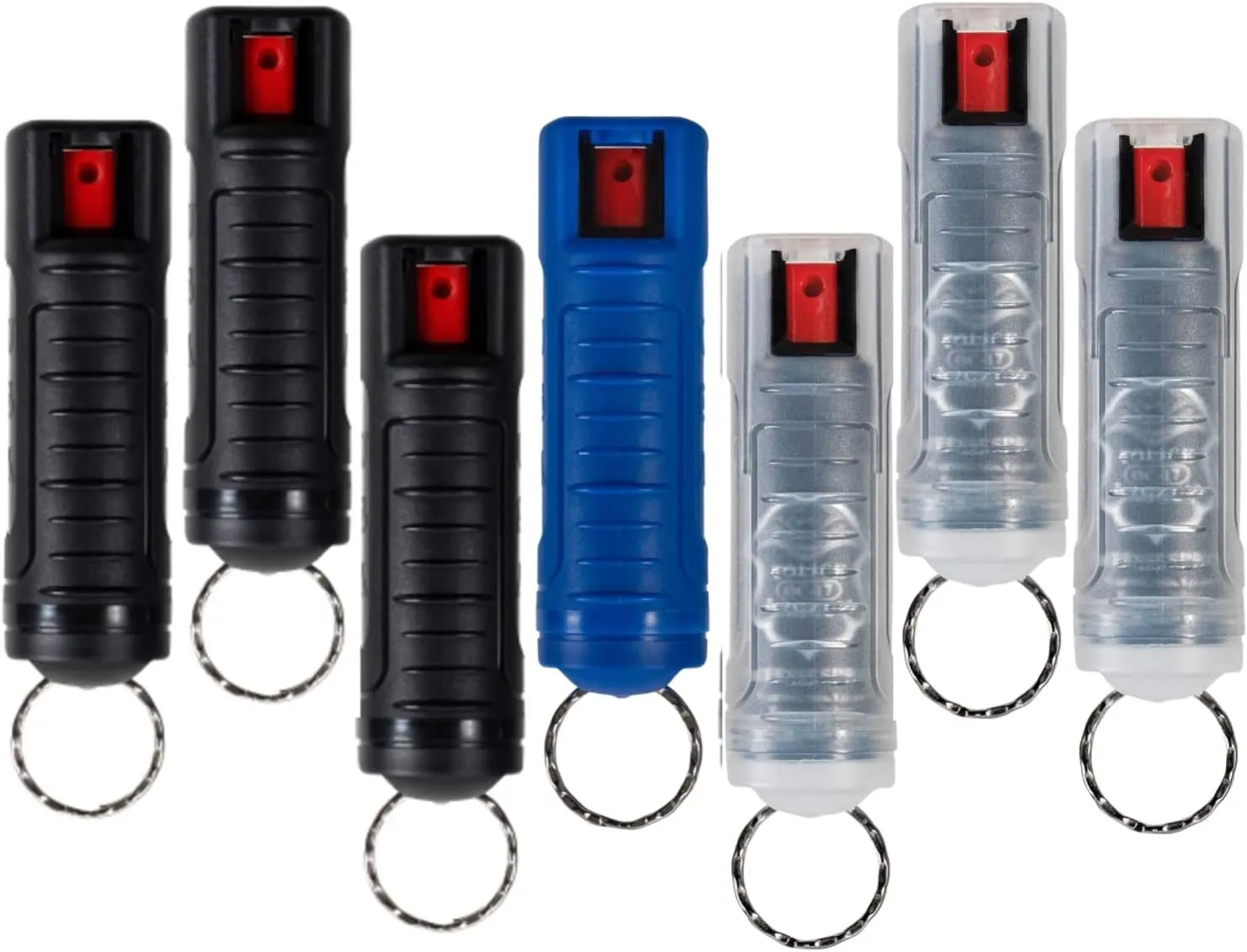 Police Magnum Bulk Pepper Spray Keychain Self Defense- Tactical Maximum Strength- Belt Clip Safety Key Chains for Women & Men- Made in The USA