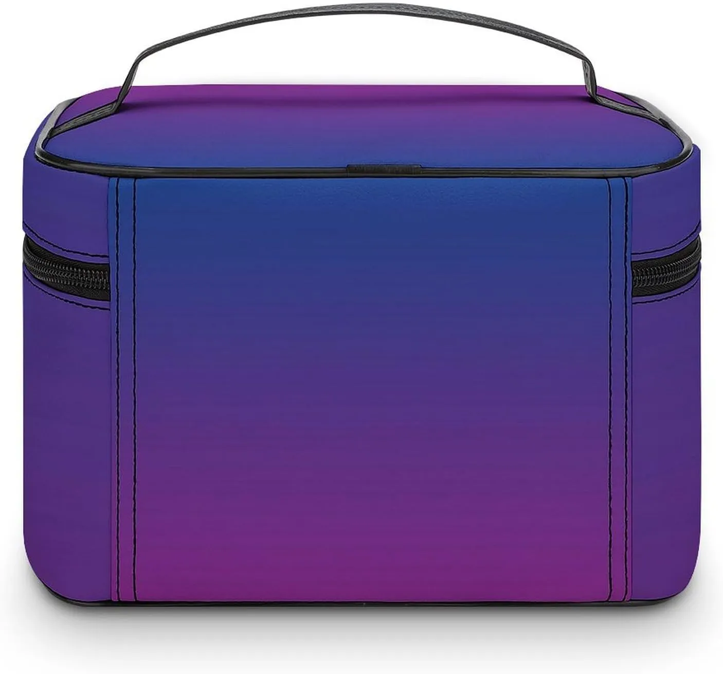 Portable Make Bag, Neon Dark Blue and Purple Ombre Cosmetic Case Portable Cosmetic Portable Organizer for Men & Women