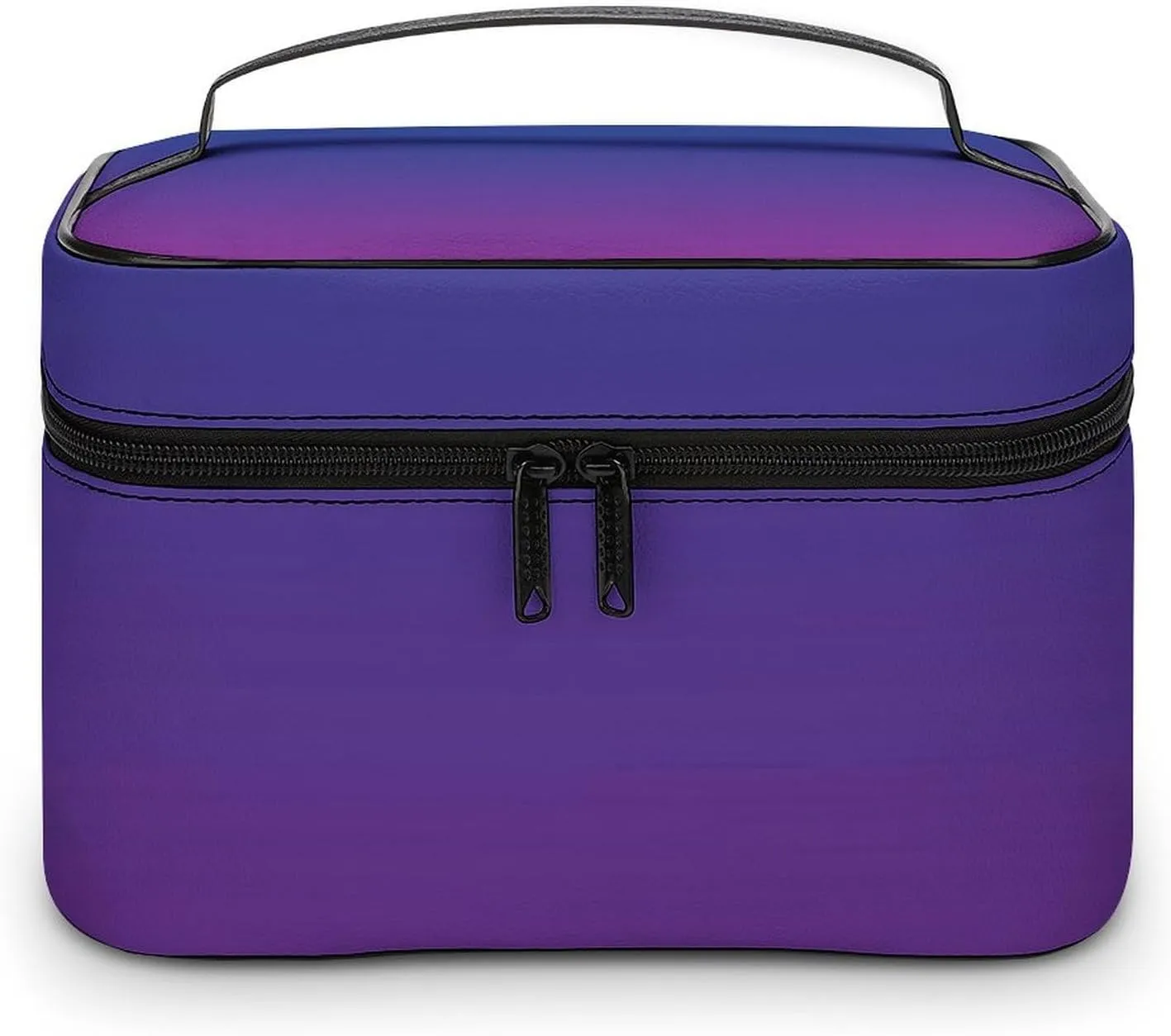 Portable Make Bag, Neon Dark Blue and Purple Ombre Cosmetic Case Portable Cosmetic Portable Organizer for Men & Women