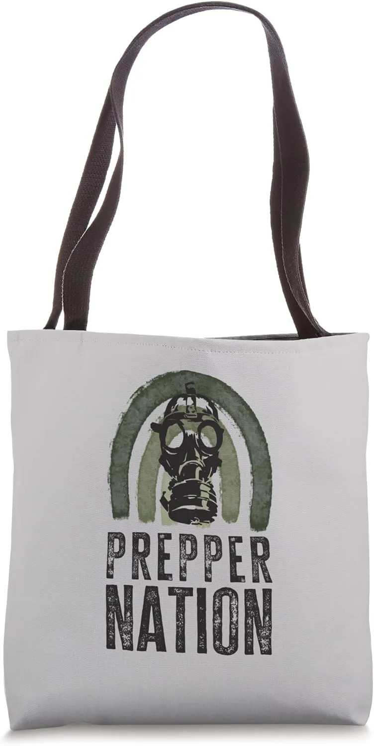 Prepper Nation Doomsday Survivalist Tote Bag