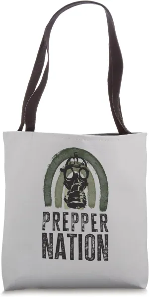 Prepper Nation Doomsday Survivalist Tote Bag