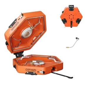 Propane 2 Burner Camping Stove w/ Carrying Bag,Portable Folding Stove