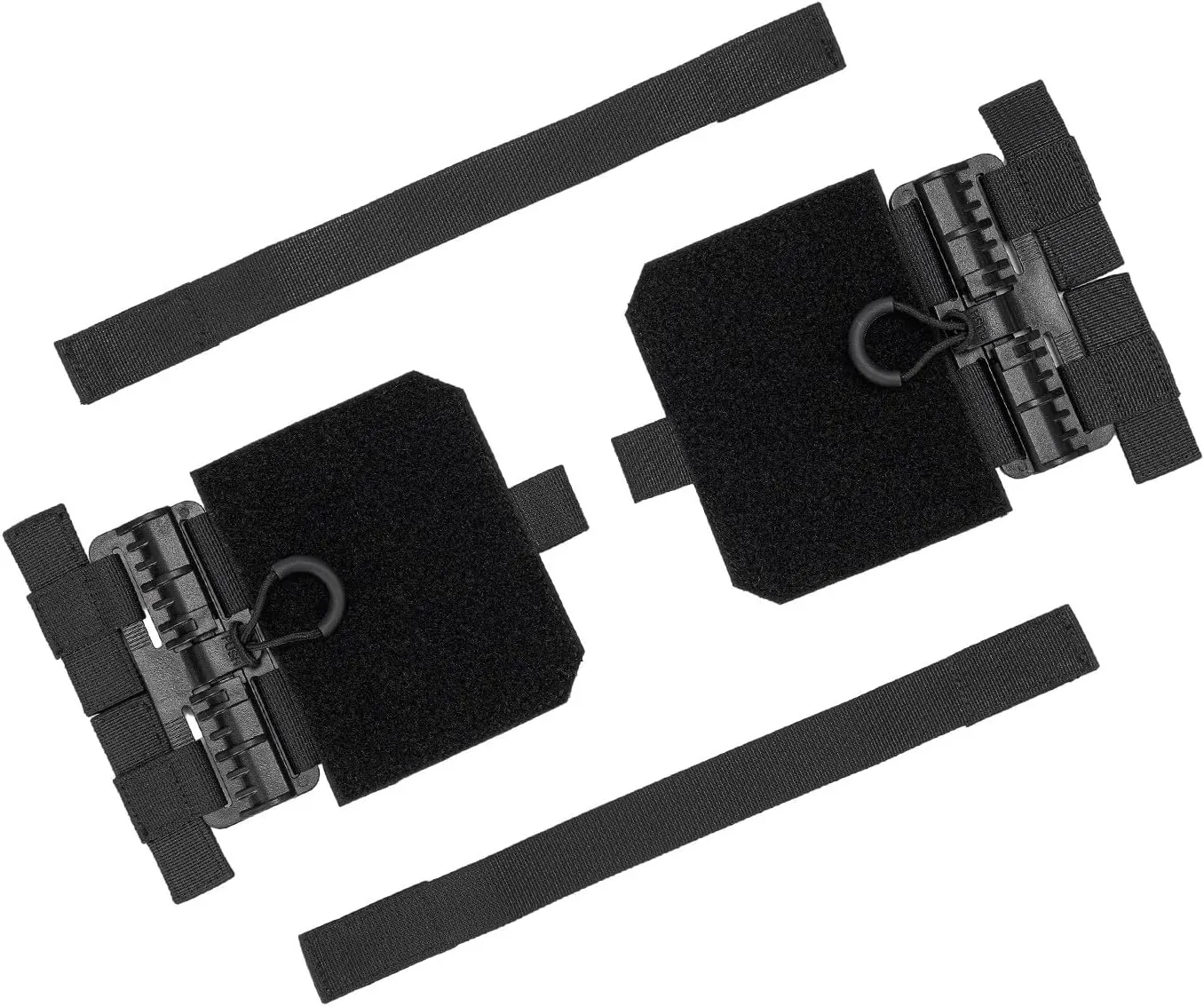 Quick Release Cummerbund Conversion Attachment for Tactical MOLLE Vest Quick Disconnect Buckle Hook & Loop Strap & Flap Adapter for Airsoft/Training Vest Accessories
