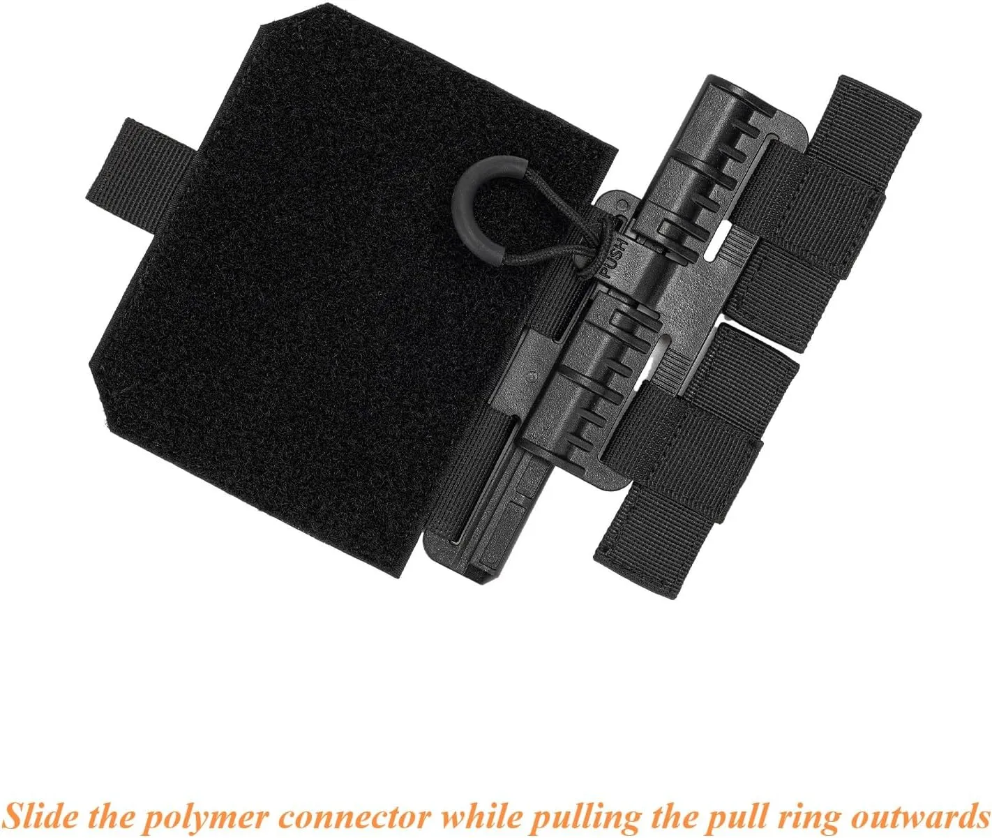 Quick Release Cummerbund Conversion Attachment for Tactical MOLLE Vest Quick Disconnect Buckle Hook & Loop Strap & Flap Adapter for Airsoft/Training Vest Accessories