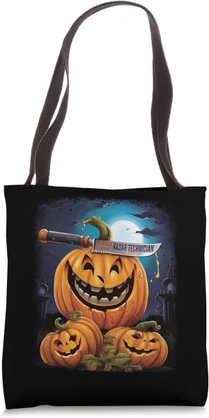 Radar Technician Funny Halloween Fun Pun Spooky Tote Bag