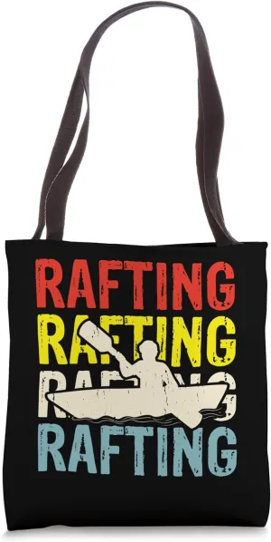 Rafting Vintage Retro Tote Bag