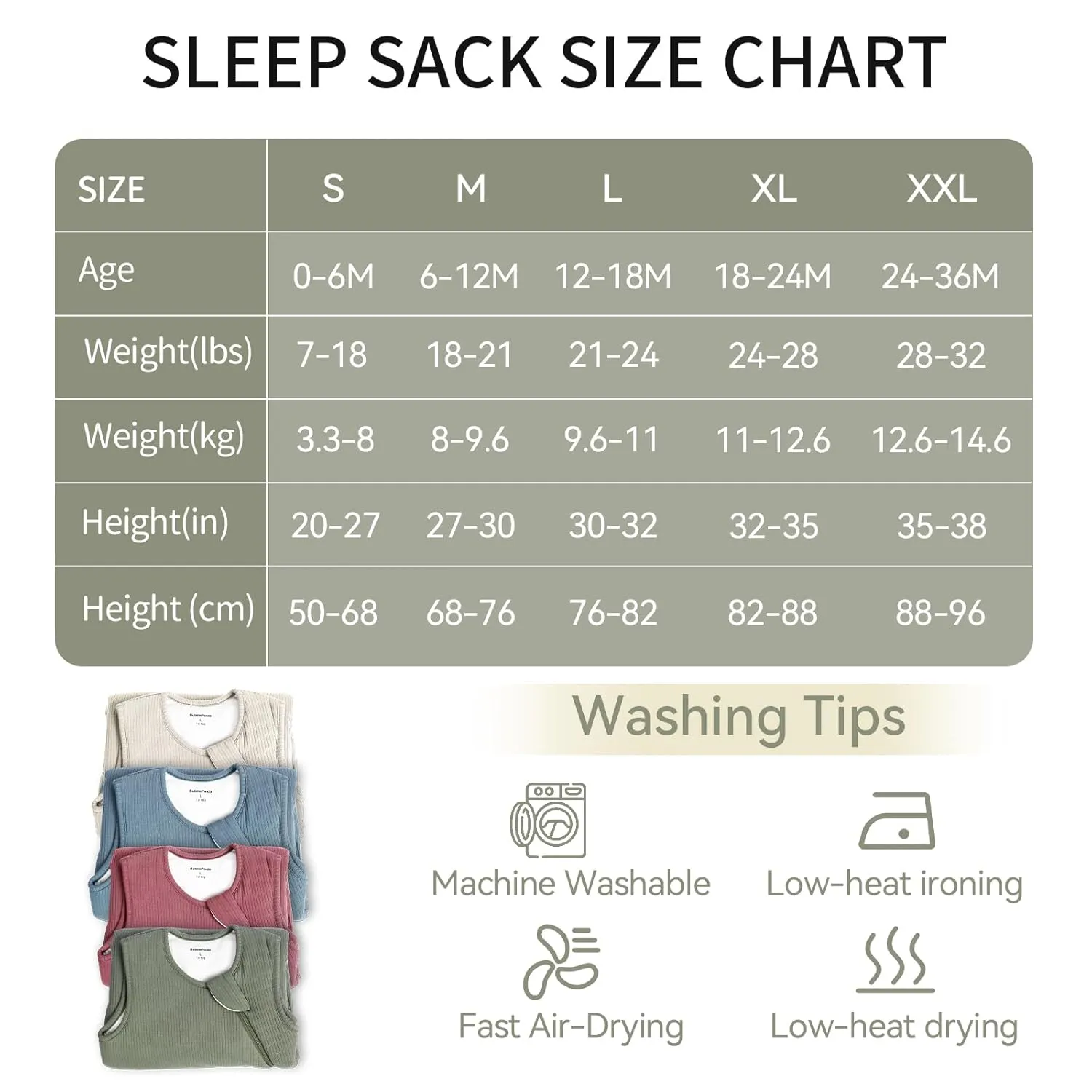 Rayon Made from Bamboo Sleep Sack 2t-3t Supersoft Toddler Sleeping Sack 24-36 Months 1.0 Tog Breathable Baby Wearable Blanket with 2-Way Zipper Unisex Sleeping Bag for Babies