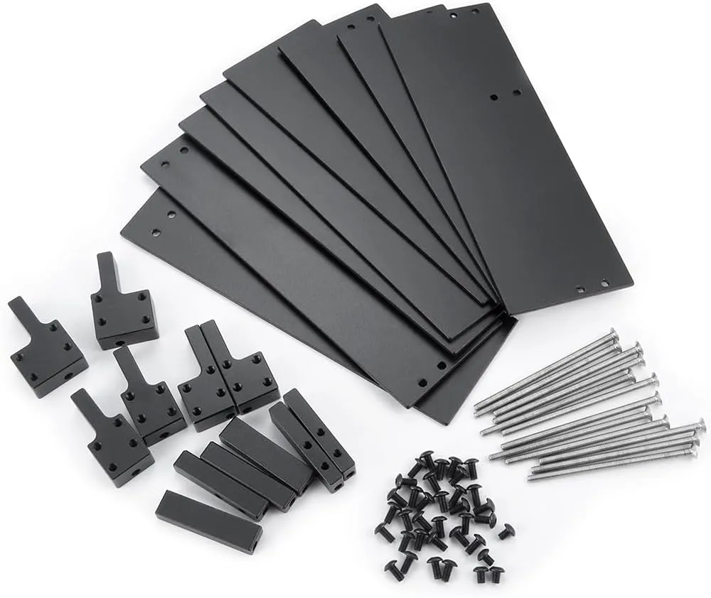 RCHUBAM 1 Set RC Rear Flatbed Extension Kit  2" Widening Panel Upgrades Parts for TRX-6 RC Hauler Axial SCX10 1/10 Scale RC Flatbed Truck Car