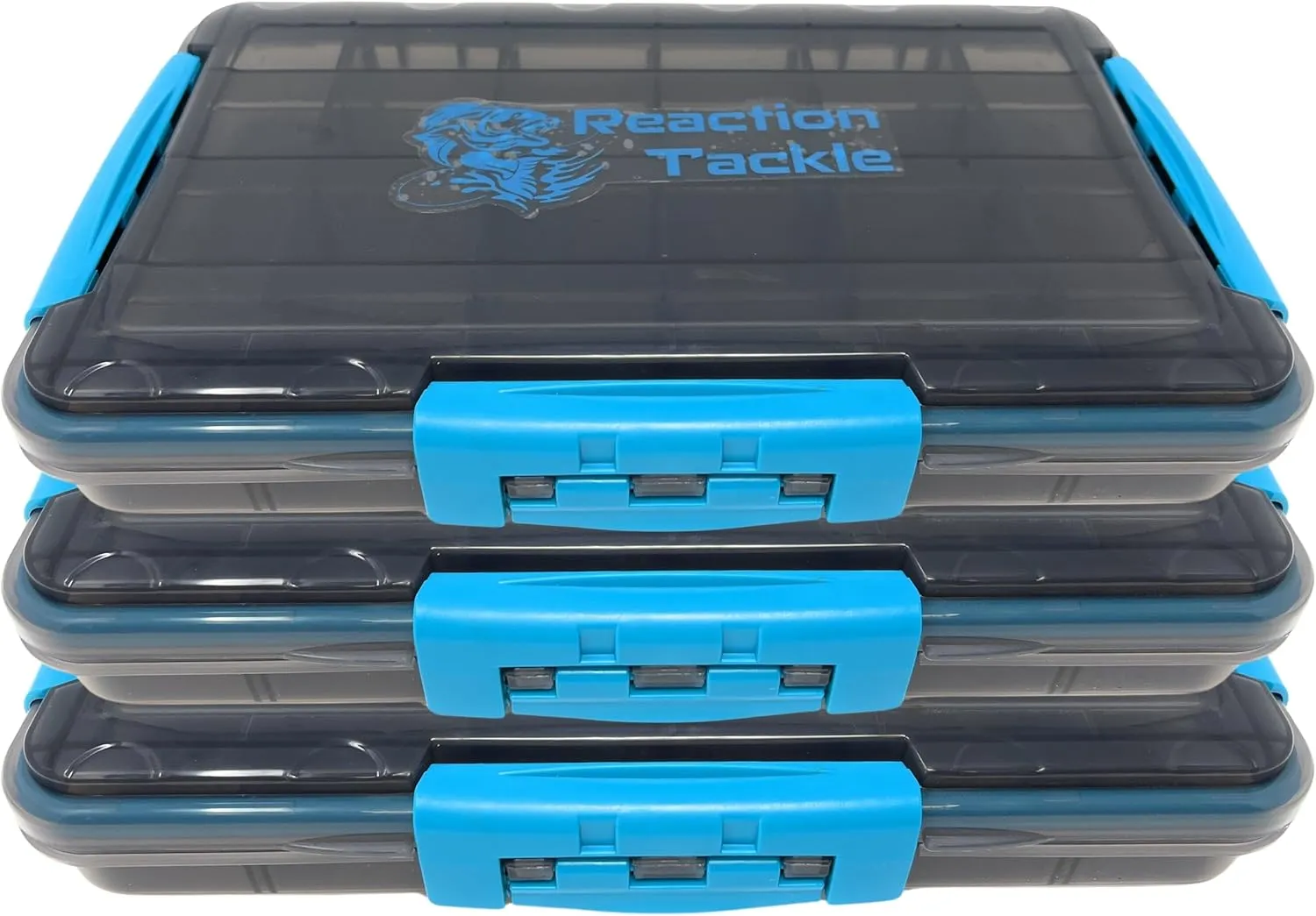 Reaction Tackle Ultimate Tackle Box Trays: Boxes to Organize and Store in Your Fishing Tackle Bag! for Anglers on The Go - 3600 Tackle Tray and 3700 Tackle Trays - 3-Clip Waterproof Tray