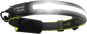 Rechargeable LED Headlamp - Liteband PRO 1000 Lumens Super Bright Head Lamp, Battery Powered Tactical Headlamps, Camping, Running, Hard Hat Light, Best Rated Hands Free Forehead Flashlight, Carbon