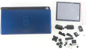 Replacement Housing Shell Case Kit with Buttons Set for Nintendo DS Lite for NDSL Console Repair Parts (Blue Black)