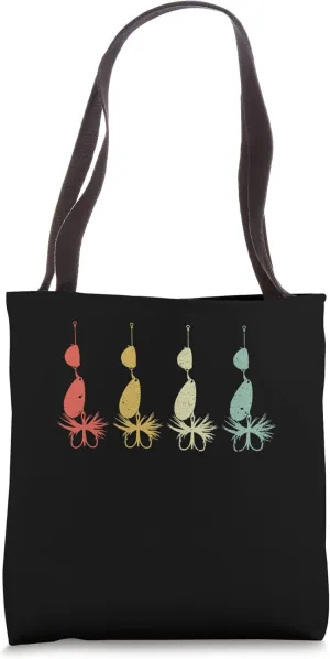 Retro Fishing Bait Gear Hook | Fishery | Fisherman Tote Bag
