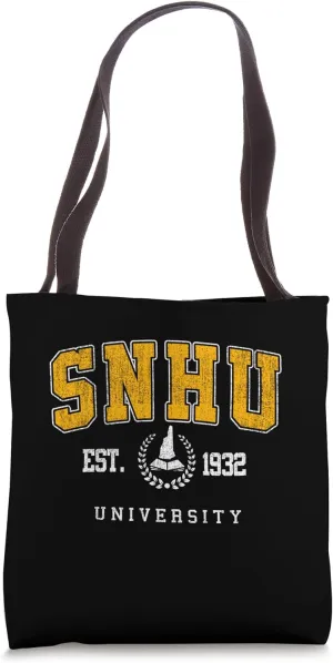 Retro SNHU Vintage Design for Men Women Tote Bag