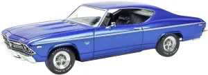 Revell 85-4492 1969 Chevelle SS 396 Model Car Kit 1:25 Scale 125-Piece Skill Level 5 Plastic Model Building Kit Blue
